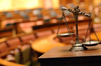 Paralegal Studies Scale in a court room