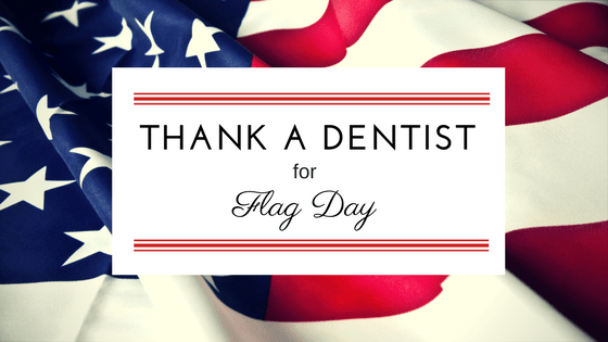 An american flag - Thank a Dentist for Flag Day