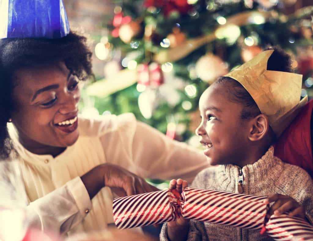 Family Together Christmas Celebration Concept